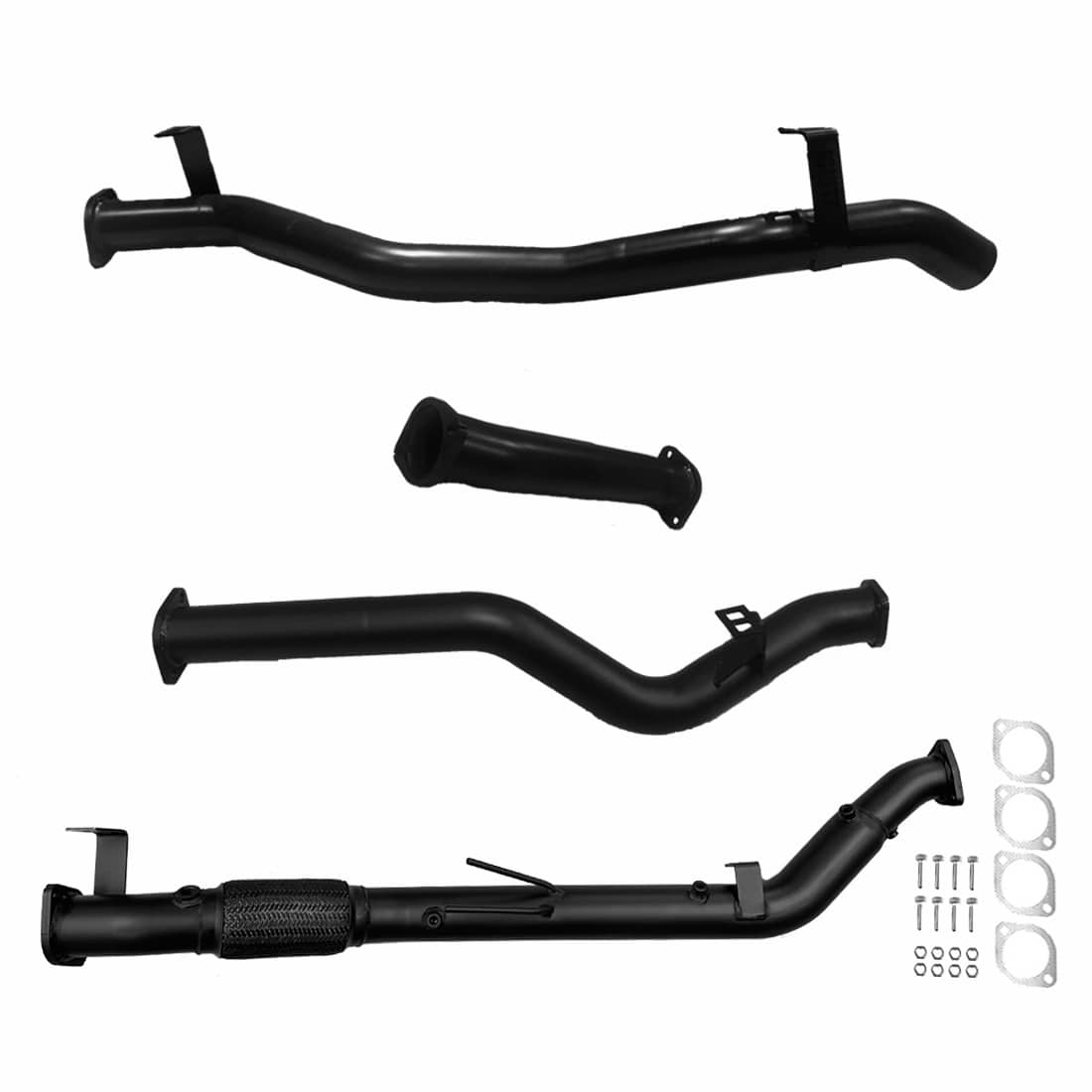 Toyota Landcruiser Exhaust 79 Series V8 D/Cab 3″ Turbo Back No Cat & Straight Pipe